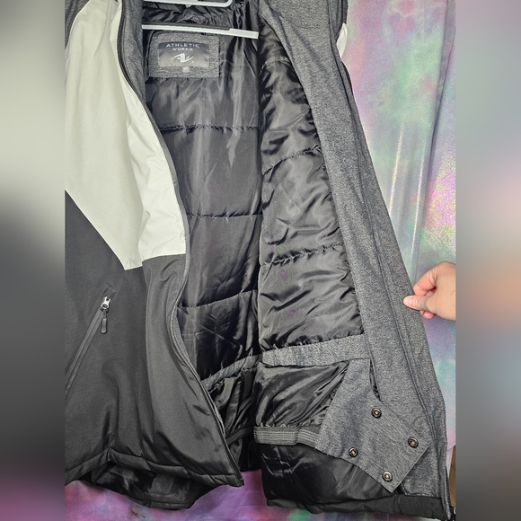 Athletic Works Grey Black Winter Ski Jacket Size 4X - Picture 10 of 16